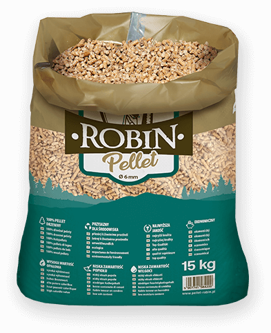 worek pelletu opałowego Robin do kupienia w Strzelnie lub sklepie internetowym